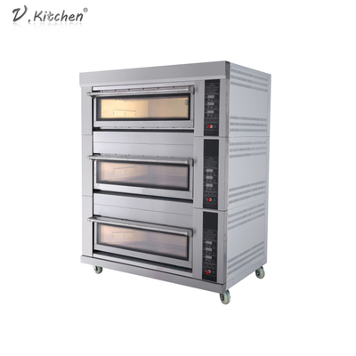 Печь газа выпечки пиццы хлеба питы 220V конвекции роторная