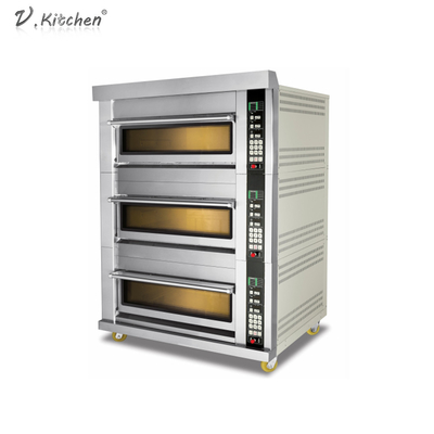 Плиты палубы 6 машины хлеба нержавеющей стали 180KW тройные