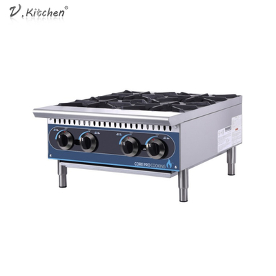 Горелки газа 24-Inch 4 плиты коммерчески оборудования кухни ресторана настольные